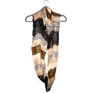 Collectioneighteen Infinity Scarf Lightweight Striped Acrylic